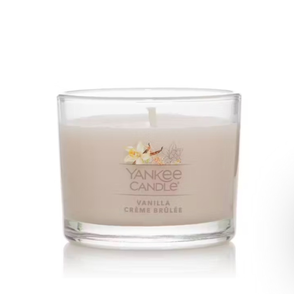 Set of Two (2) NWT Yankee Candle Vanilla Crème Brûlée Mini Scented Candles